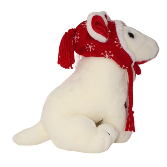 Vintage 2001 Target Bullseye Plush Dog Red Ski Winter Hat 15" Plush Stuffed Anim - Picture 5 of 6